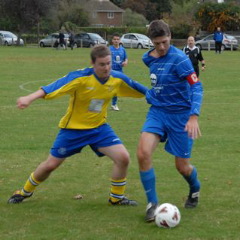 Tom Parker in on player LFC vs Cowfold