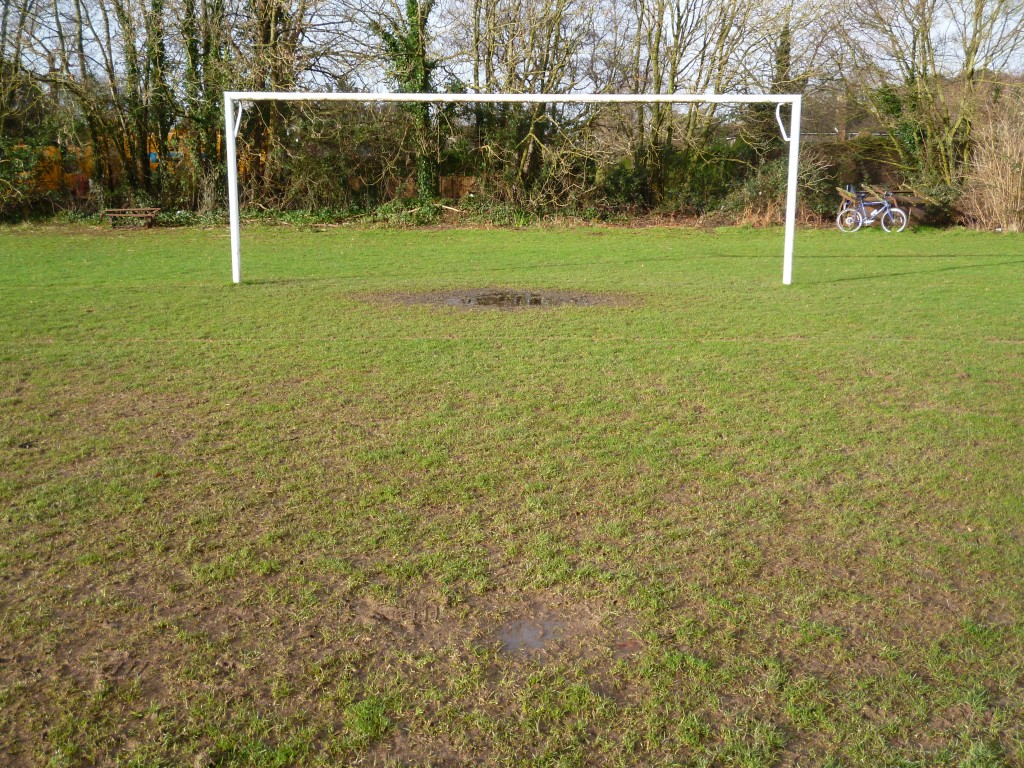 Top Pitch Goalmouth Waterlogged (2) 08-02-14